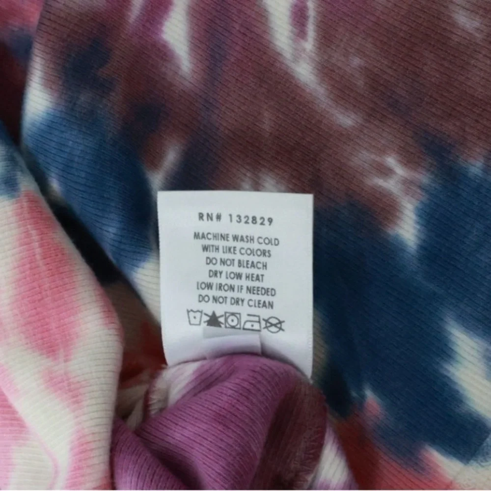 Lovers and Friends Angela Mini Skirt in Hot Tie Dye, size Large
